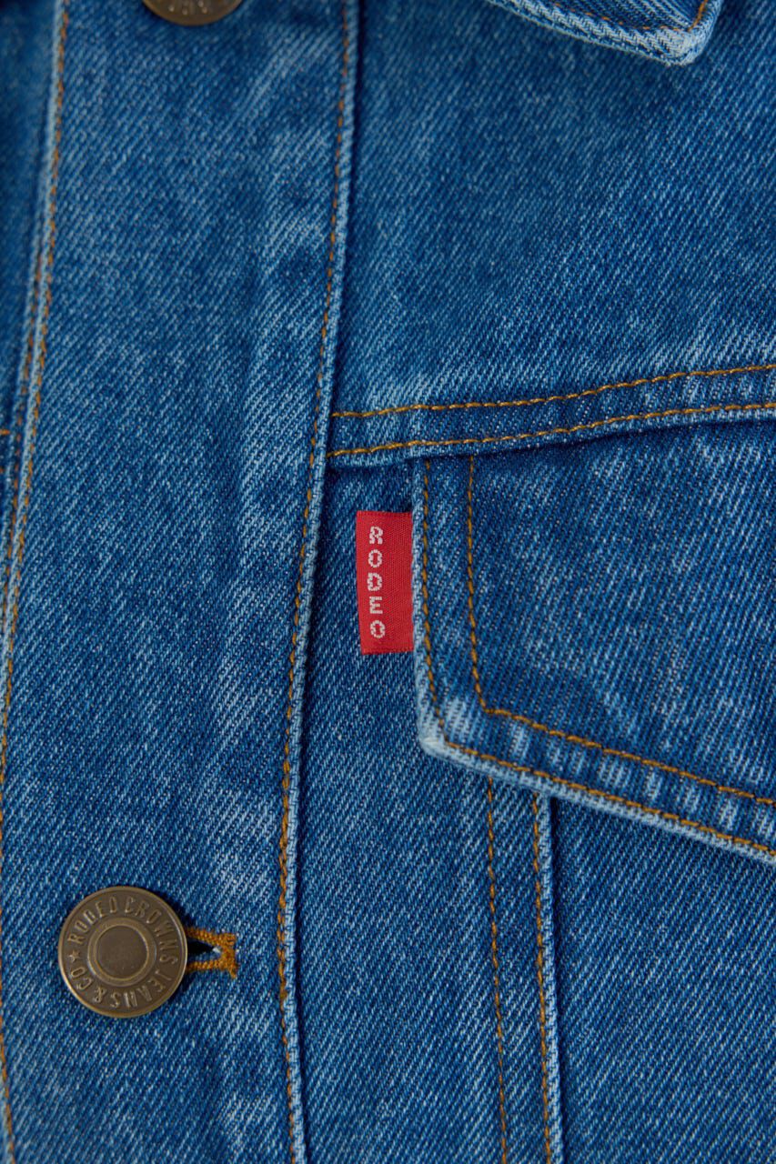 RODEO CROWNS「ニットドッキングルーズデニムジャケット」|デニムジャケット|