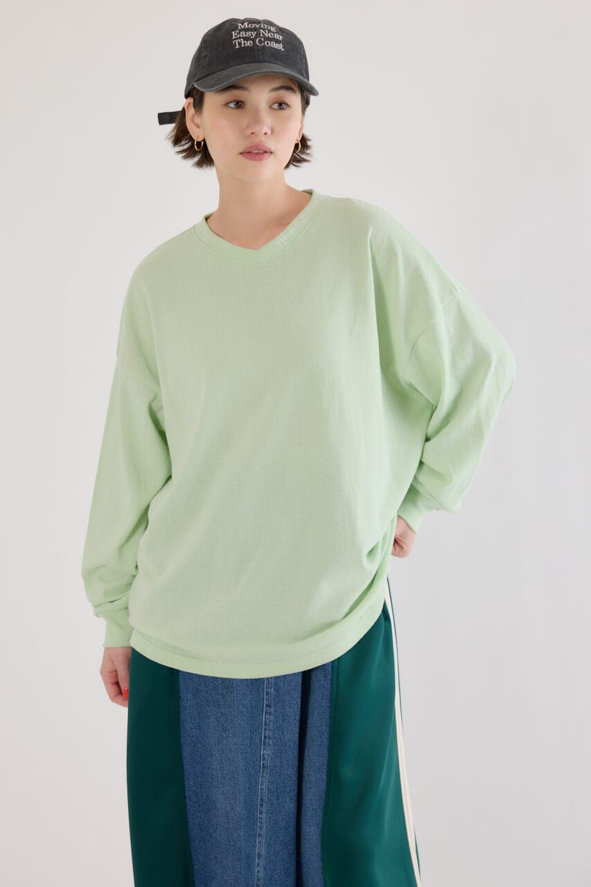 RODEO CROWNS「梨地VネックロングスリーブTシャツ」|Tシャツ・カットソー|