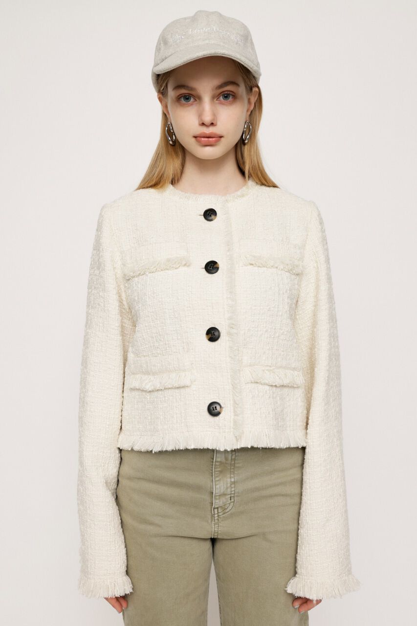 SLY「FRINGE TWEED SHORT ジャケット」|その他|