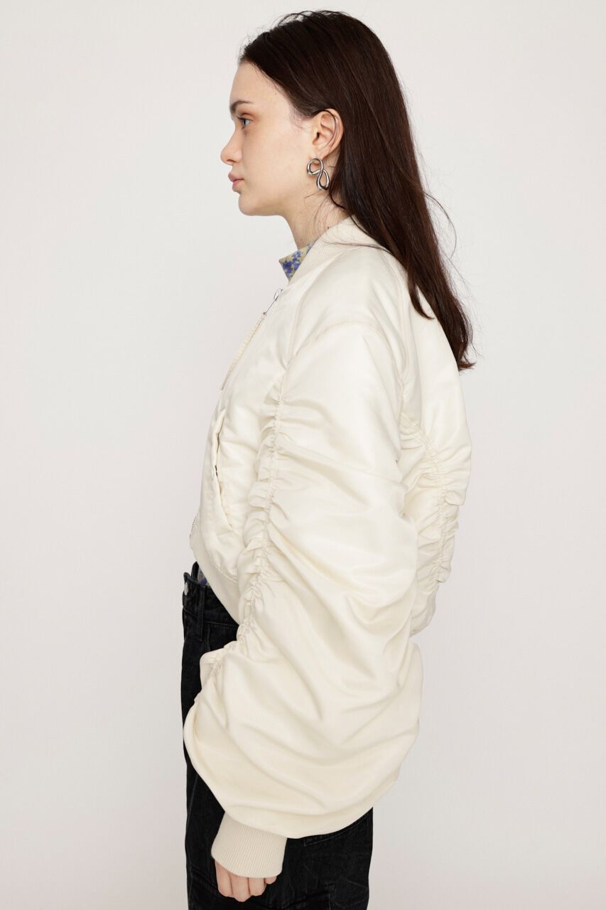 SLY「CROP GATHER MA-1」|ブルゾン・スタジャン|