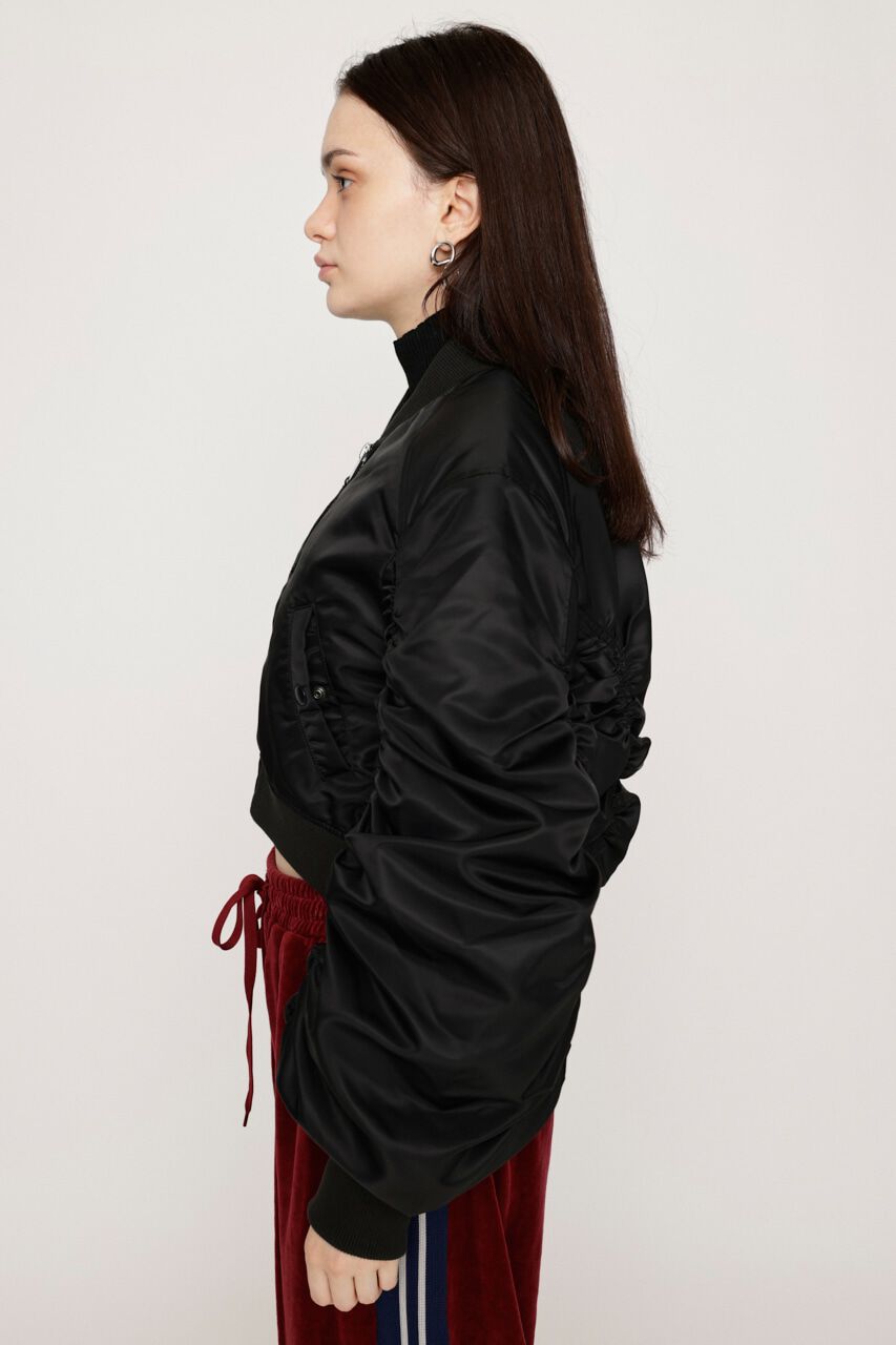 SLY「CROP GATHER MA-1」|ブルゾン・スタジャン|