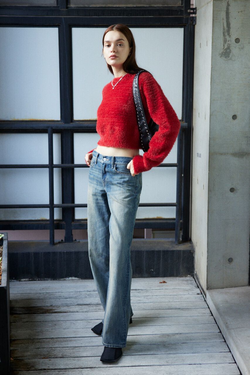 SLY「SHAGGY CREW NECK トップス」|ニット・セーター|
