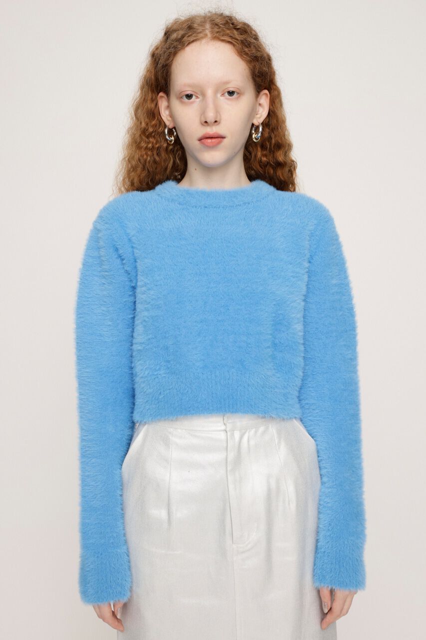SLY「SHAGGY CREW NECK トップス」|ニット・セーター|