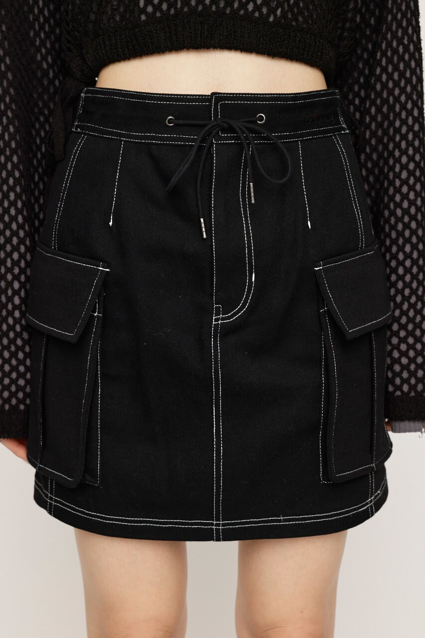 SLY「COMBI CUT ショートスカート」|スカート|