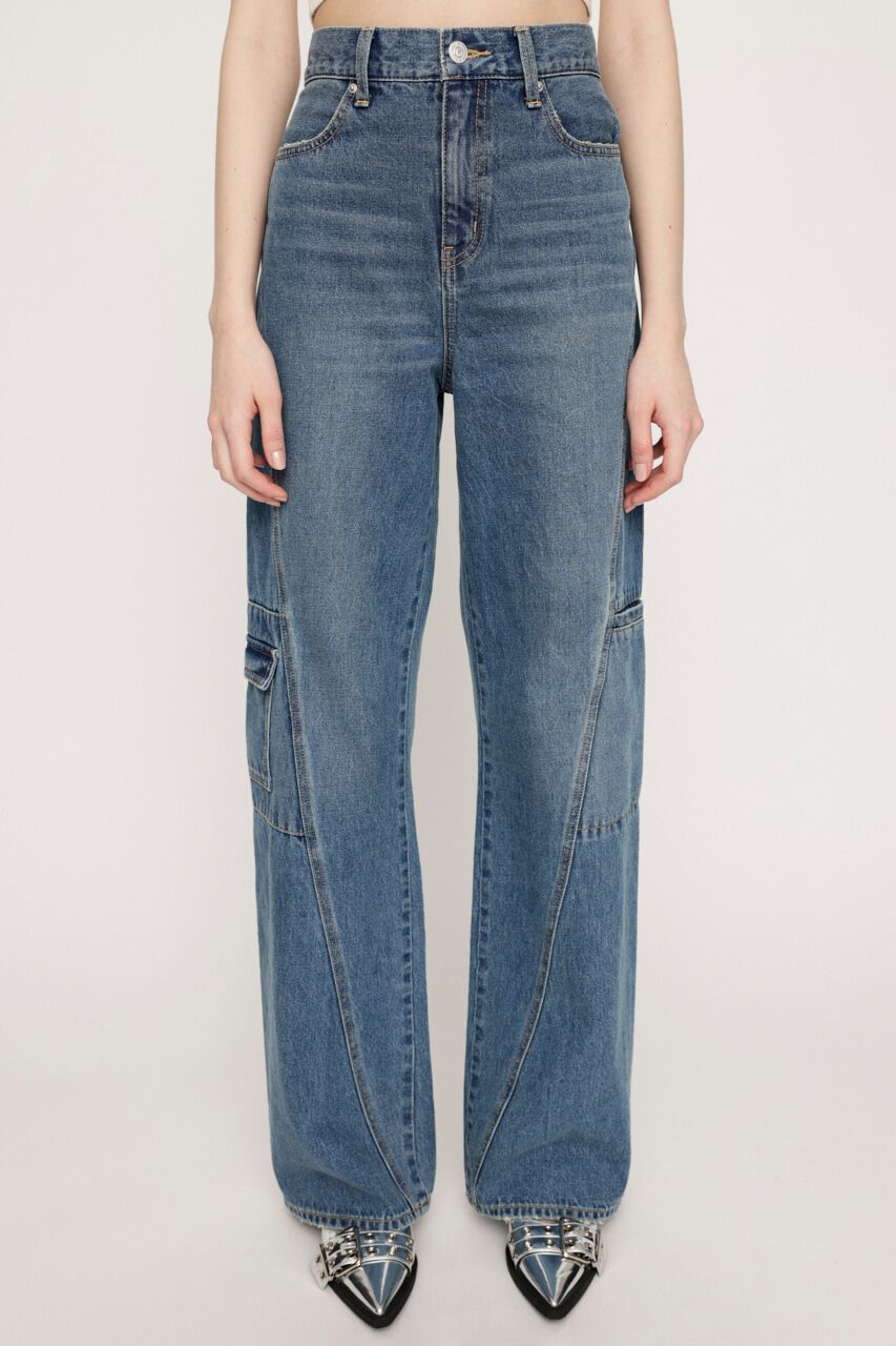 SLY「JW SLANT SEAM MID STRAIGHT-B」|デニム|