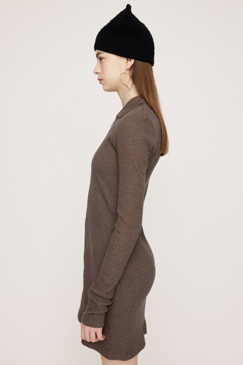 SLY「FRONT ZIP CUT ショートワンピース」|ワンピース|