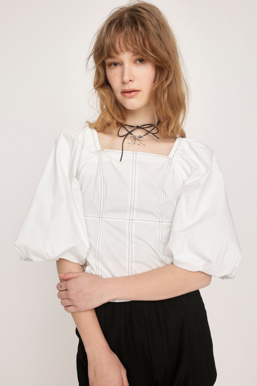 SLY「BALLOON SLEEVE 2WAY ブラウス」|シャツ・ブラウス|