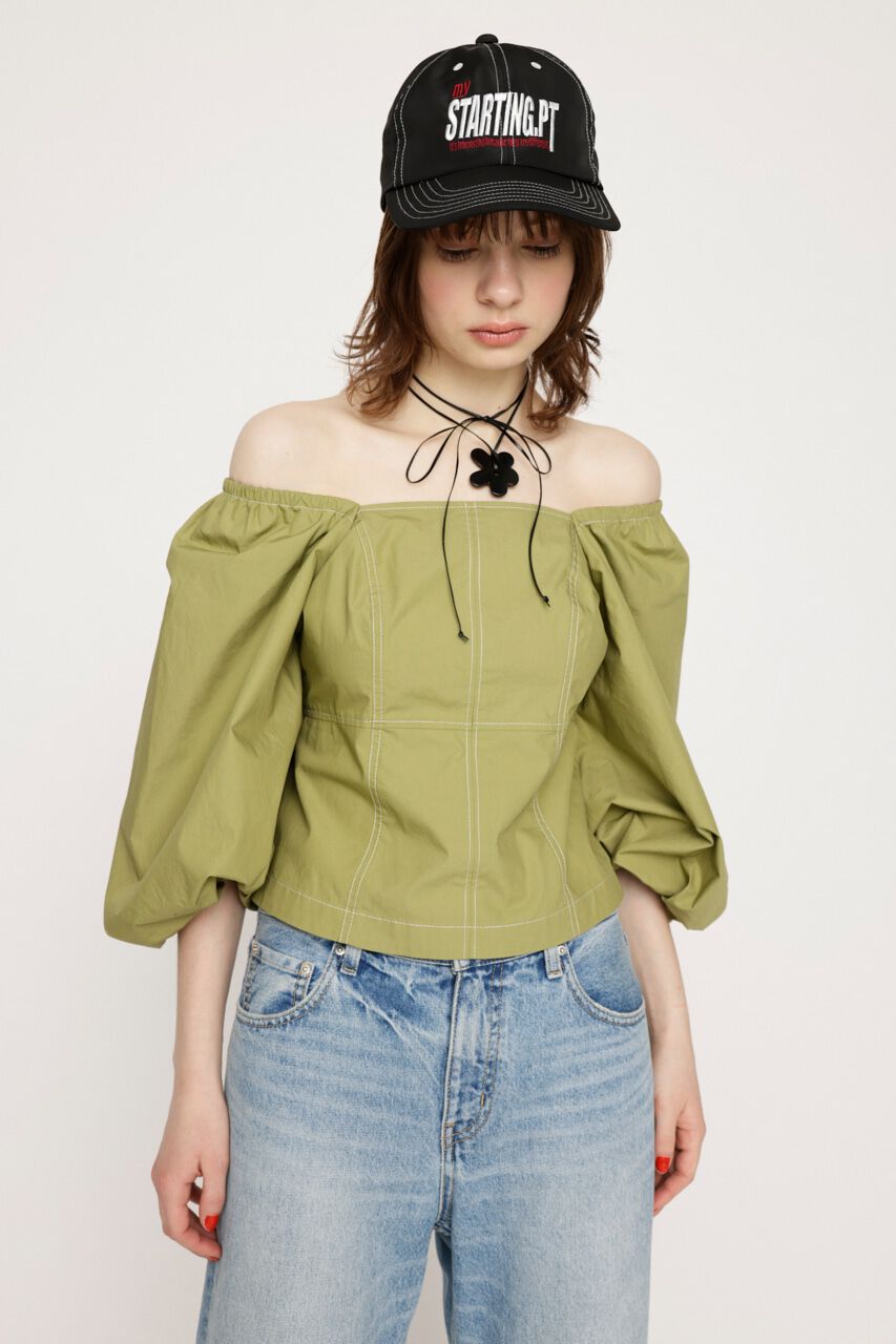 SLY「BALLOON SLEEVE 2WAY ブラウス」|シャツ・ブラウス|