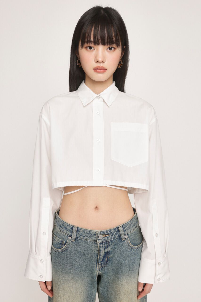 SLY「RIBBON CROP シャツ」|シャツ・ブラウス|
