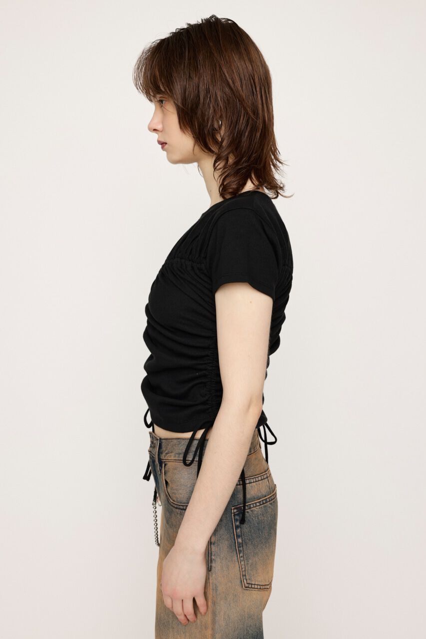 SLY「DROST GATHER COMPACT トップス」|Tシャツ・カットソー|