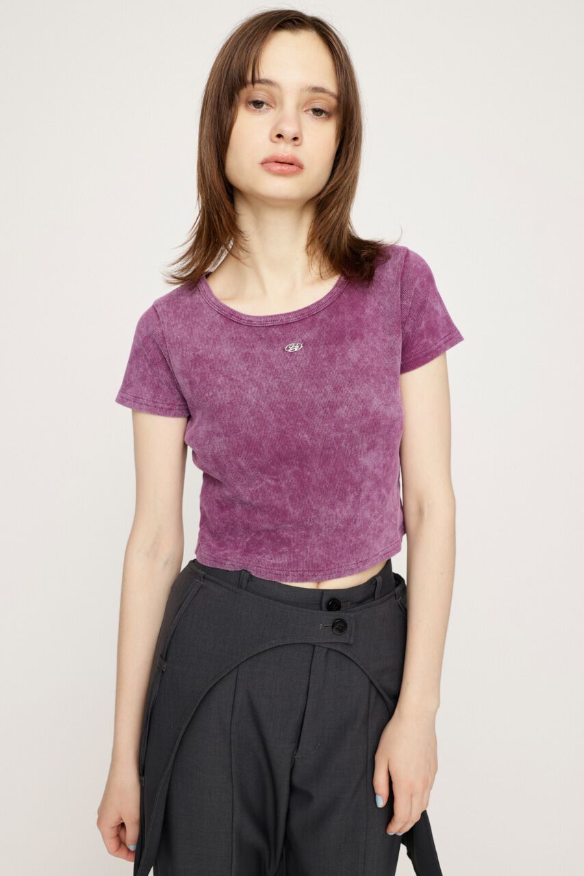 SLY「AGING CUT COMPACT トップス」|Tシャツ・カットソー|