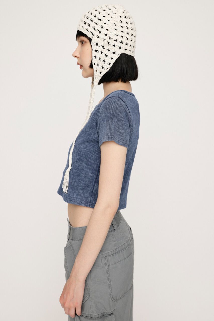 SLY「AGING CUT COMPACT トップス」|Tシャツ・カットソー|