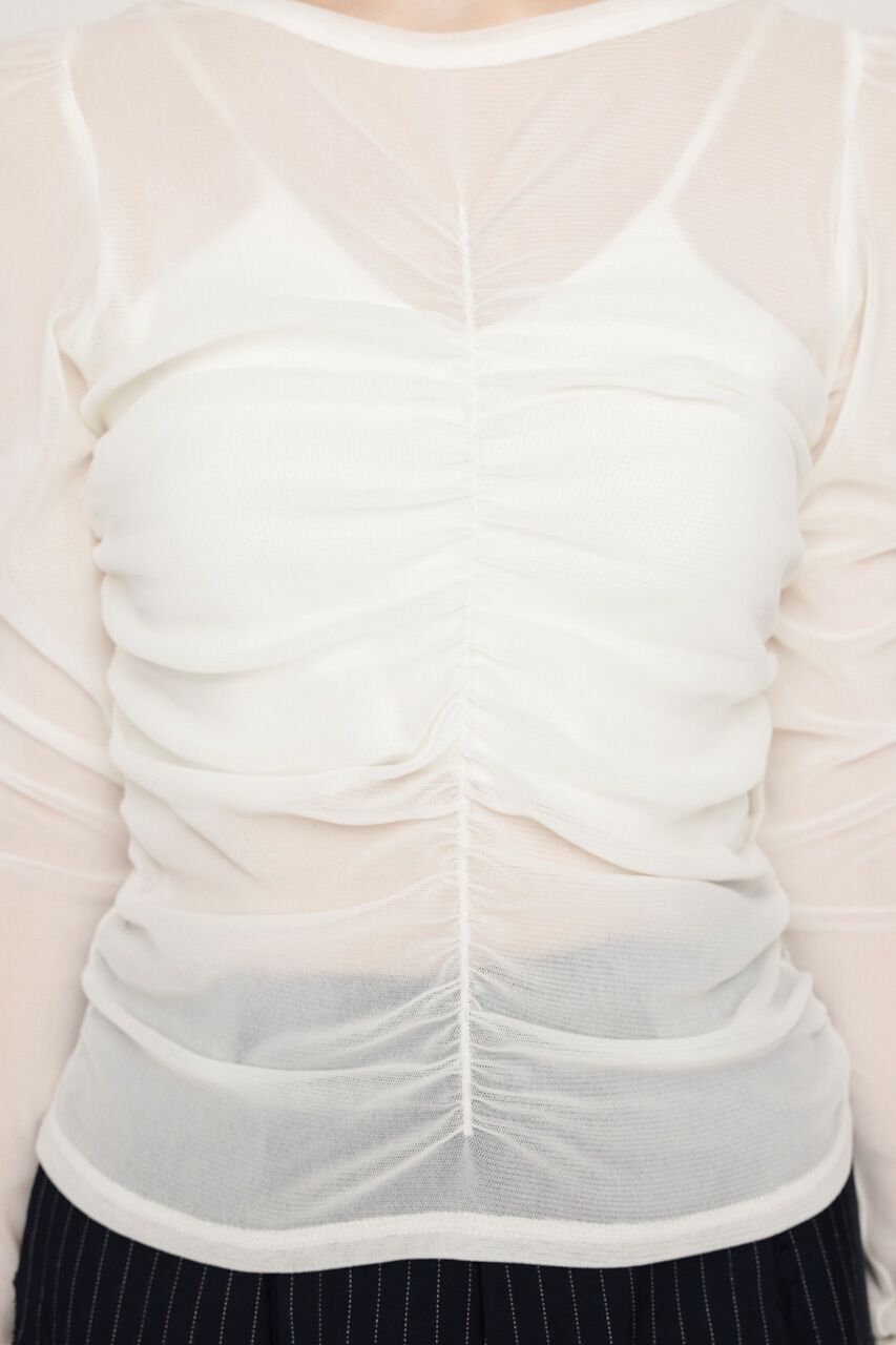 SLY「FRONT GATHER PUFF トップス」|Tシャツ・カットソー|