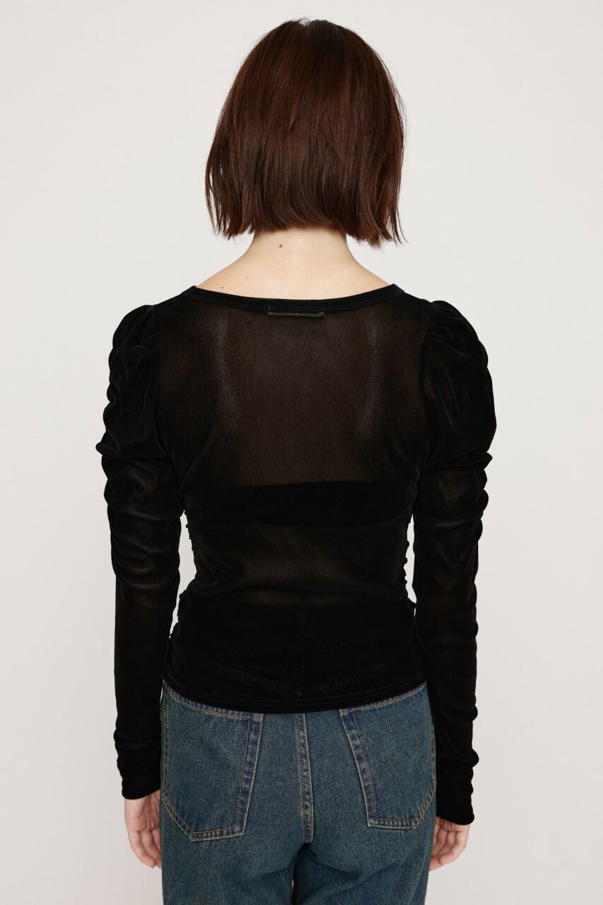 SLY「FRONT GATHER PUFF トップス」|Tシャツ・カットソー|