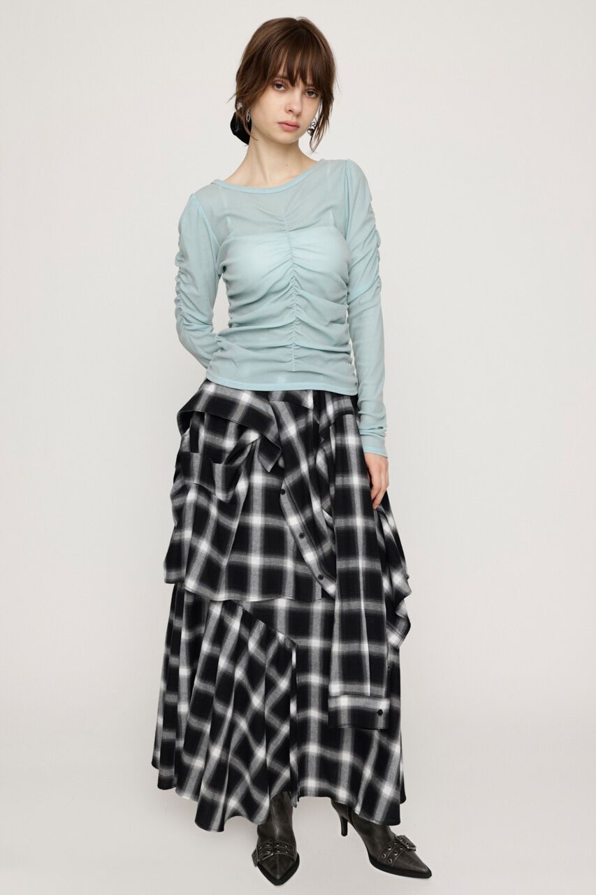 SLY「FRONT GATHER PUFF トップス」|Tシャツ・カットソー|