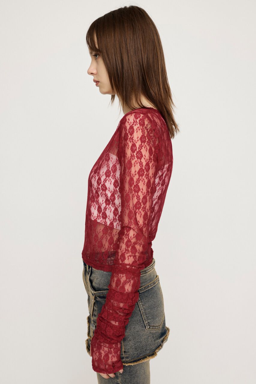 SLY「BASIC CUT LACE トップス」|Tシャツ・カットソー|