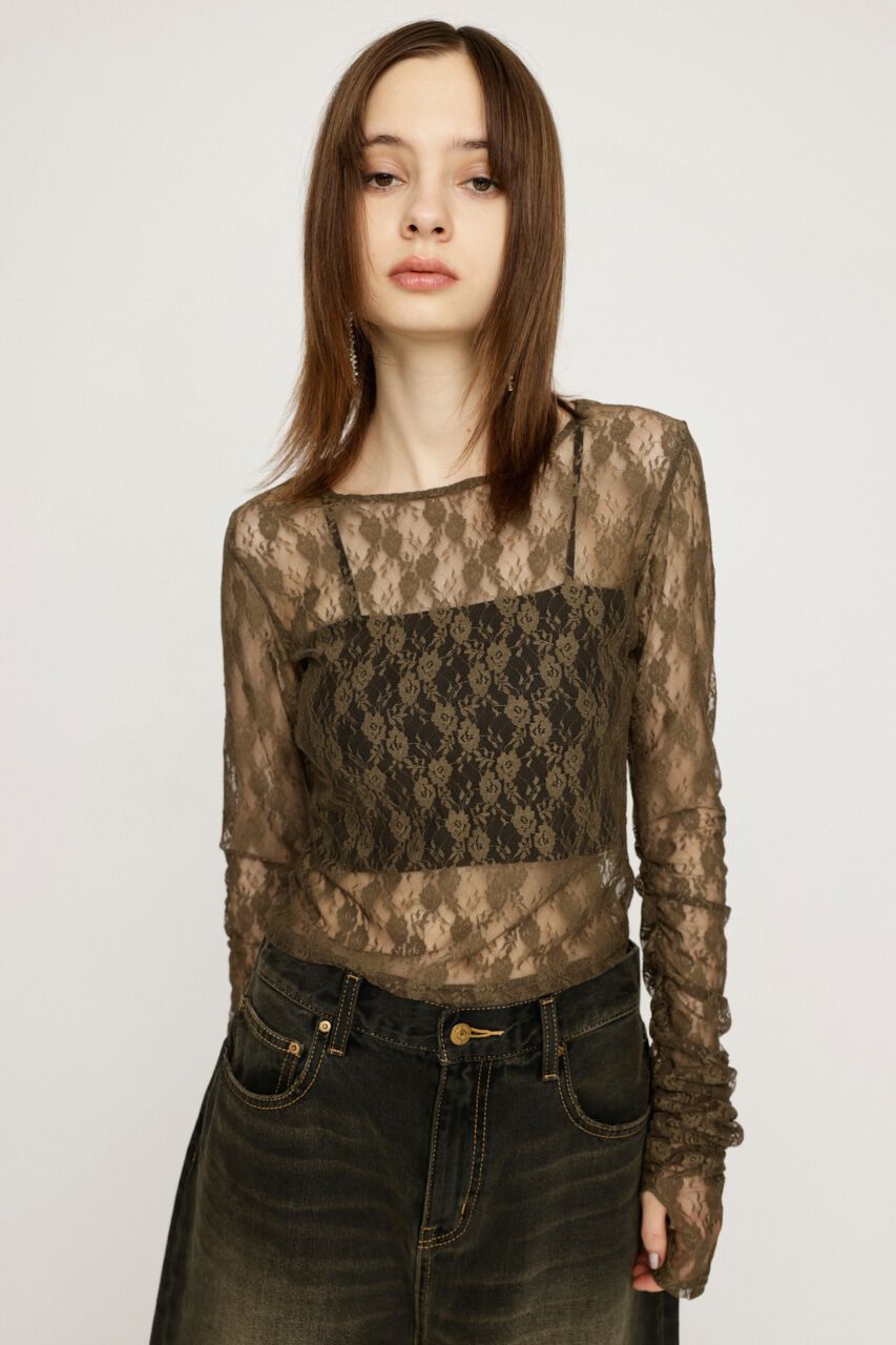 SLY「BASIC CUT LACE トップス」|Tシャツ・カットソー|KHA