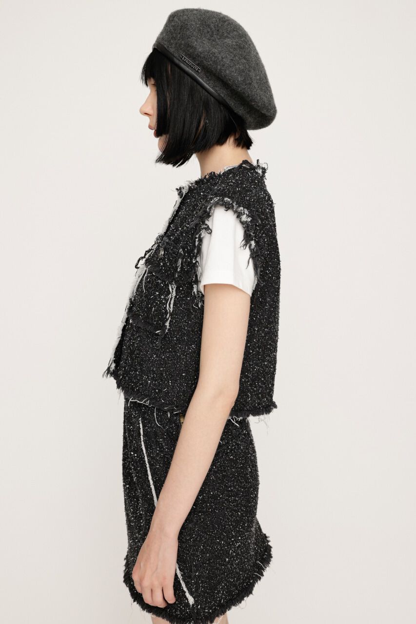 SLY「GRAIN TWEED VEST-BE」|その他|