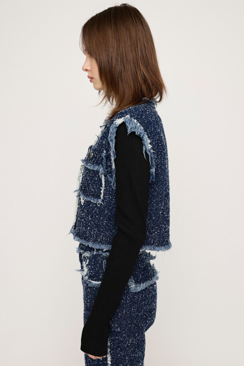 SLY「GRAIN TWEED VEST-BE」|その他|