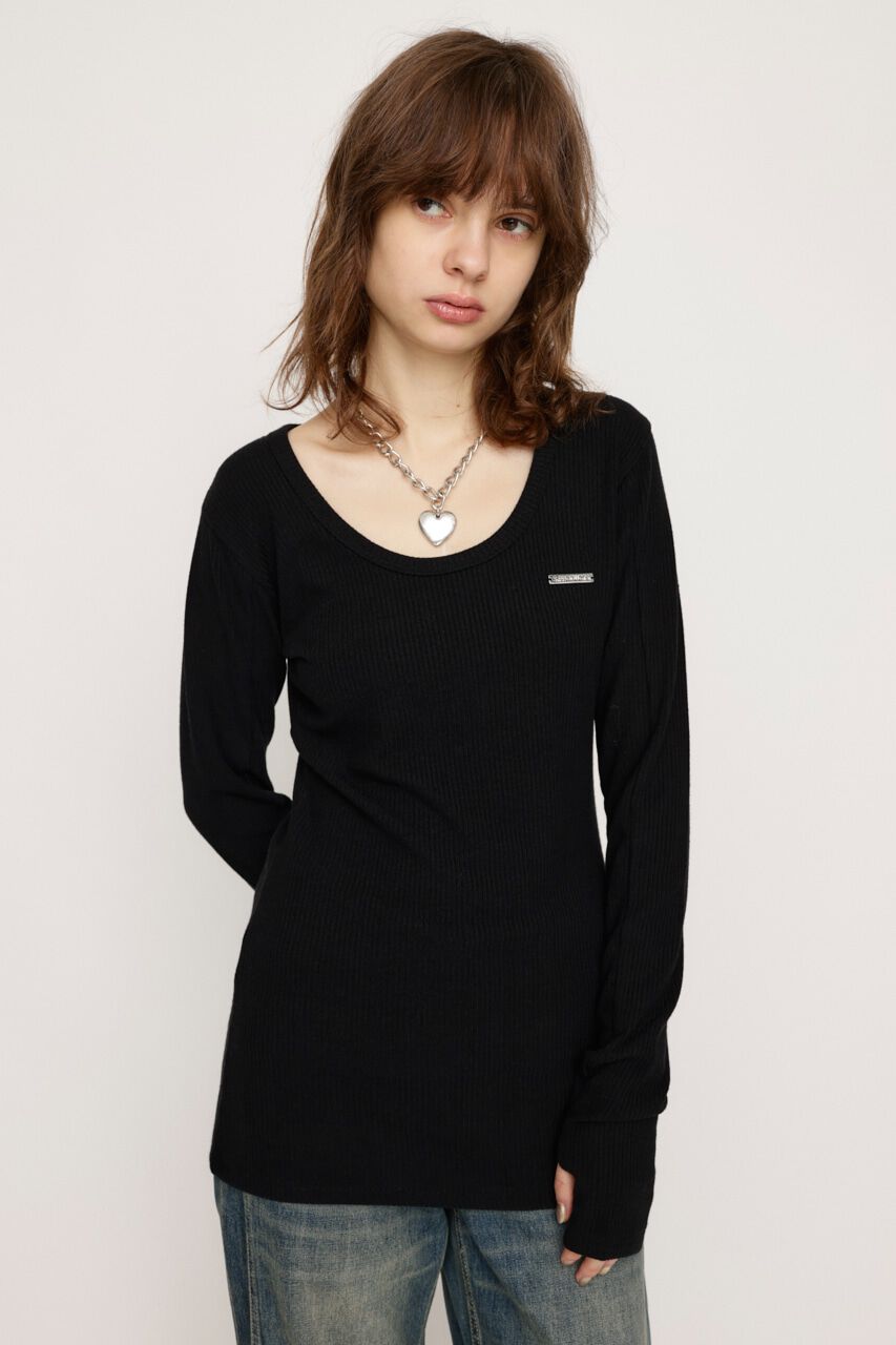 SLY「METAL PLATE BASIC トップス」|Tシャツ・カットソー|