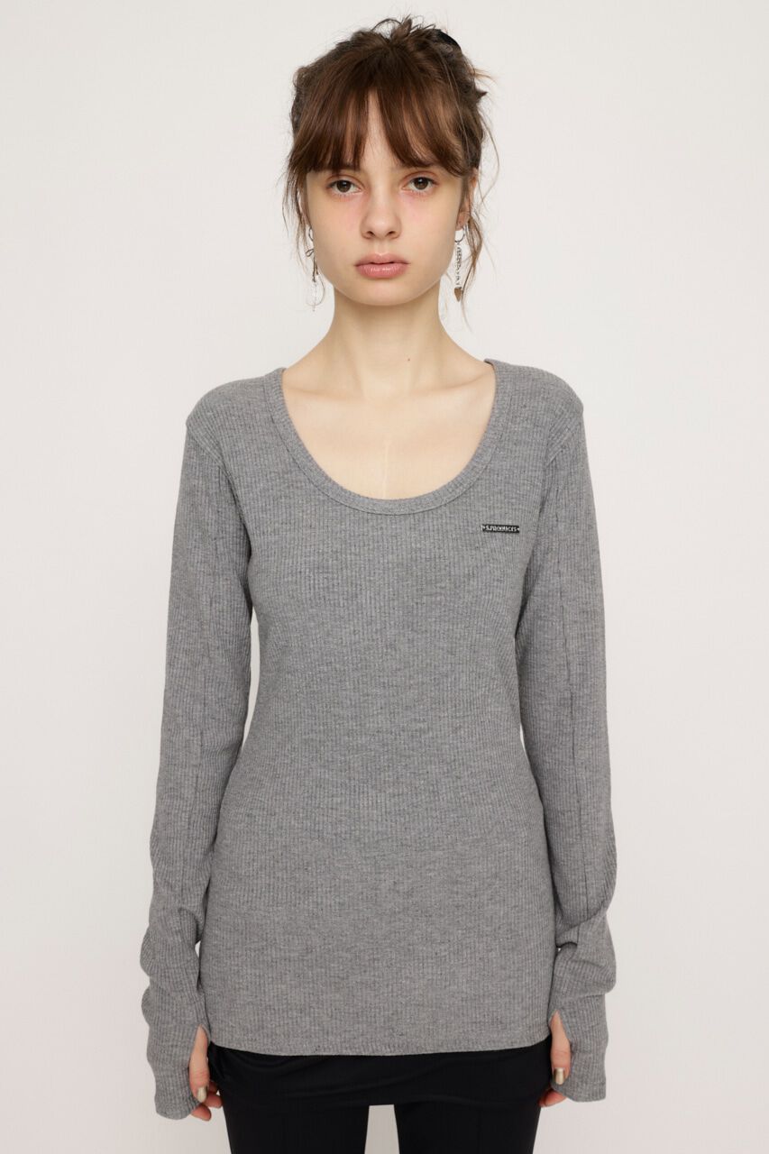 SLY「METAL PLATE BASIC トップス」|Tシャツ・カットソー|