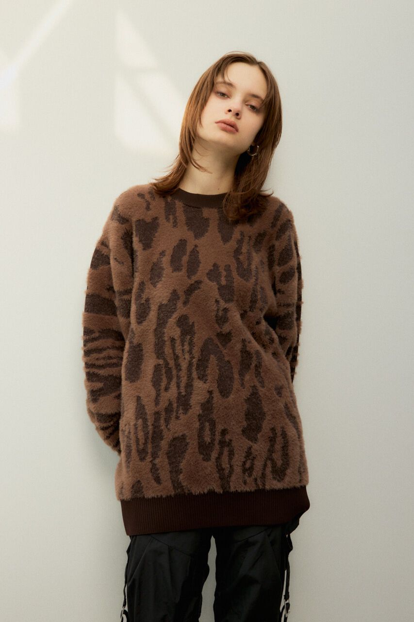SLY「LEOPARD MOLLE JQ トップス」|ニット・セーター|