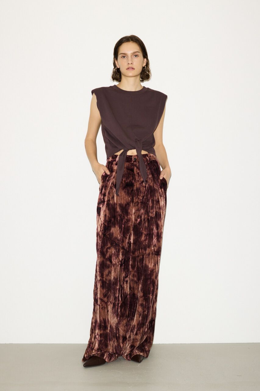 SLY「VELOURS WRINKLE TUCK パンツ」|その他|