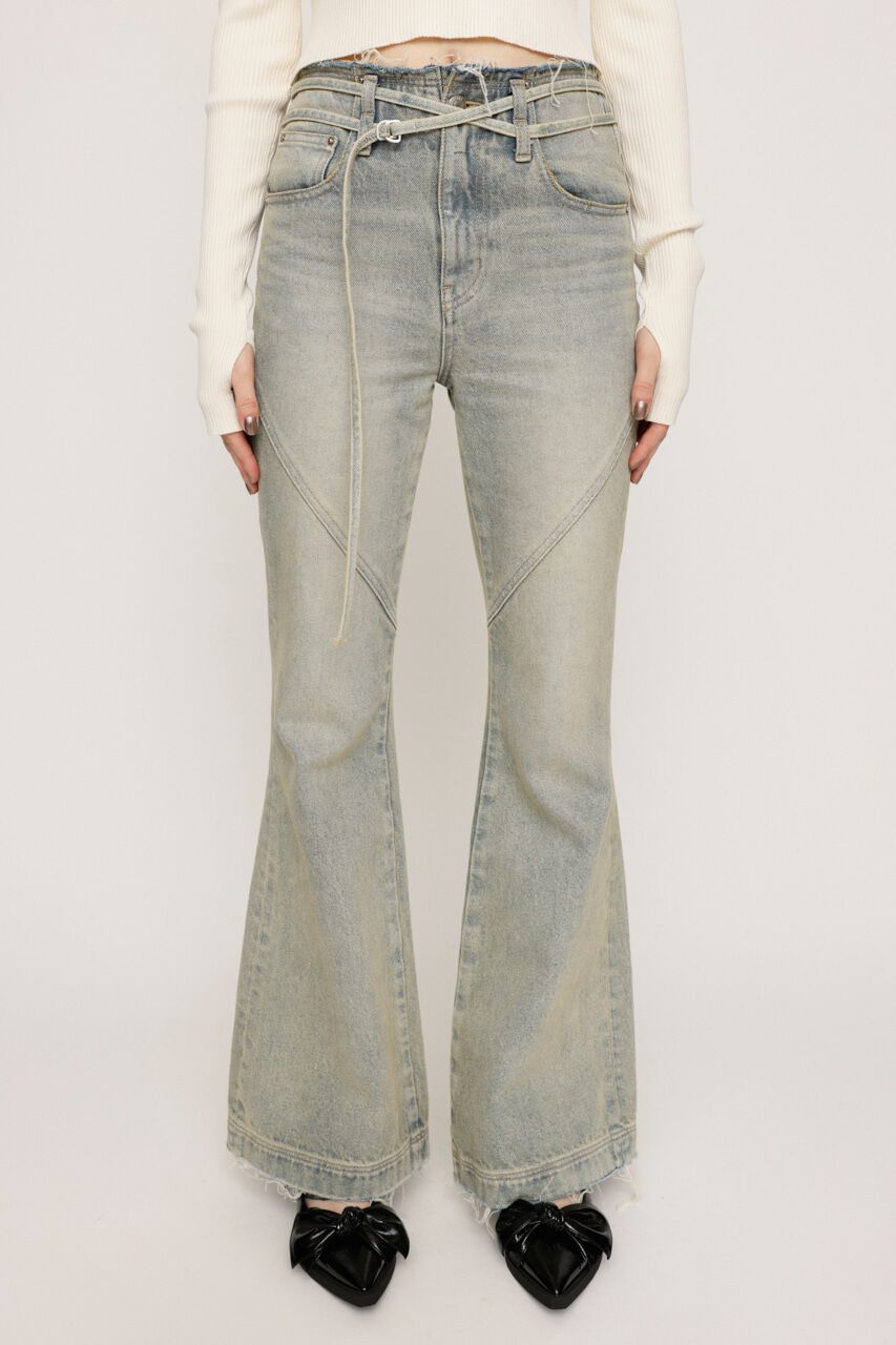 SLY「FRINGE JW FLARE PT-C」|デニム|