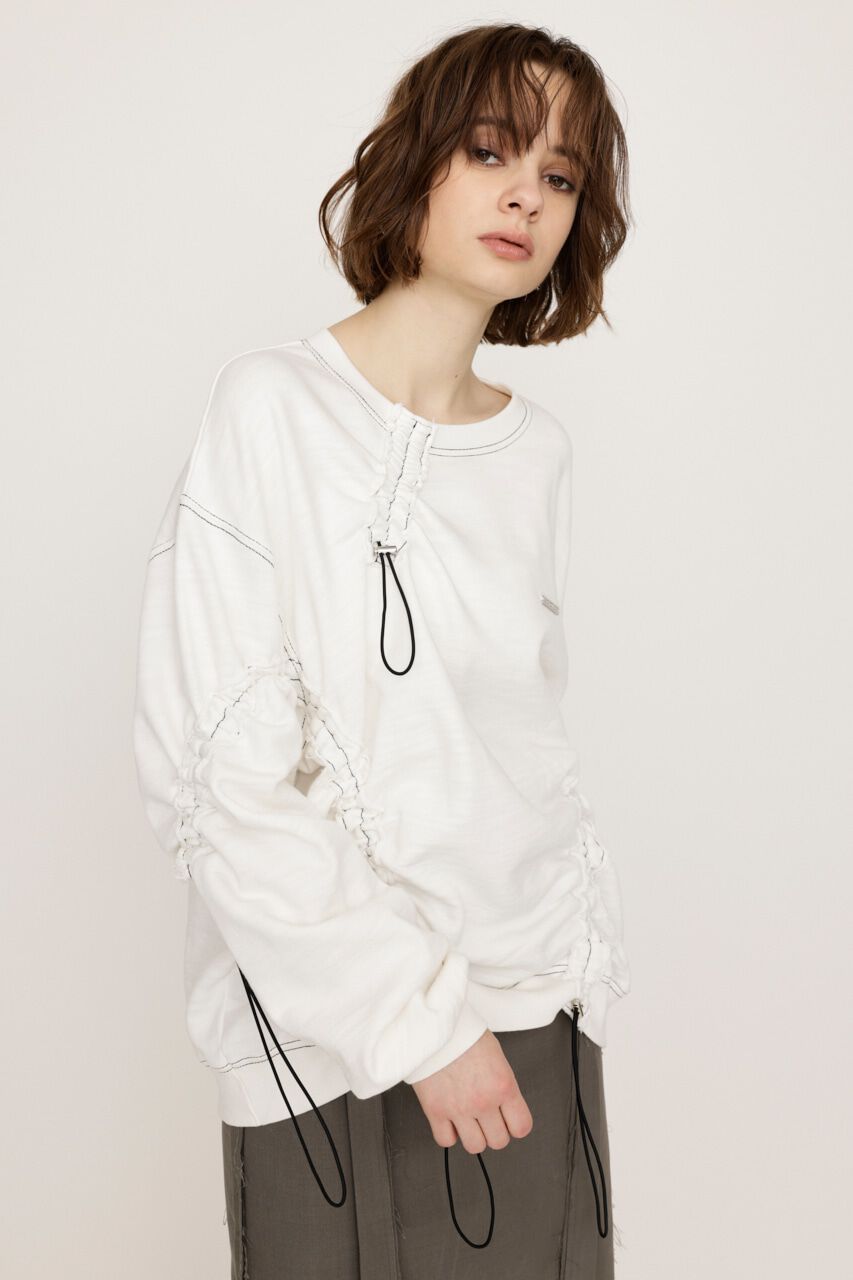 SLY「DRAWSTRING SW トップス」|パーカー|