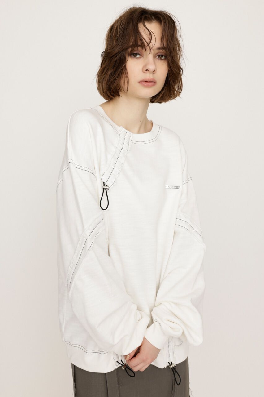 SLY「DRAWSTRING SW トップス」|パーカー|