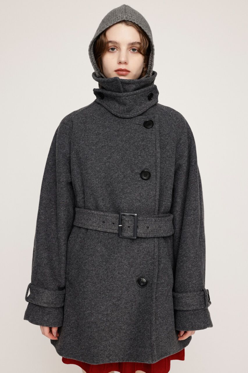 SLY「STAND NECK BELTED S／コート」|その他|