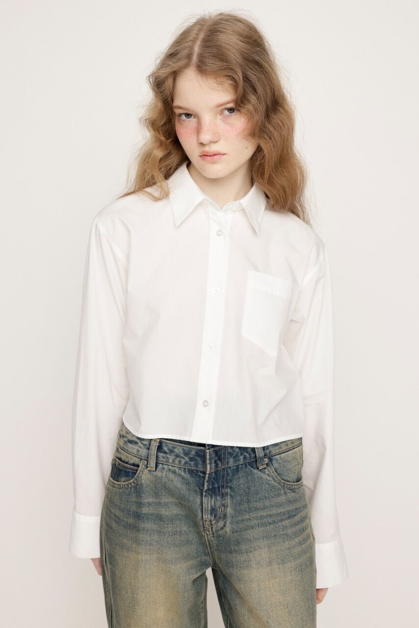 SLY「GATHER TULLE LACE SH 2P」|シャツ・ブラウス|