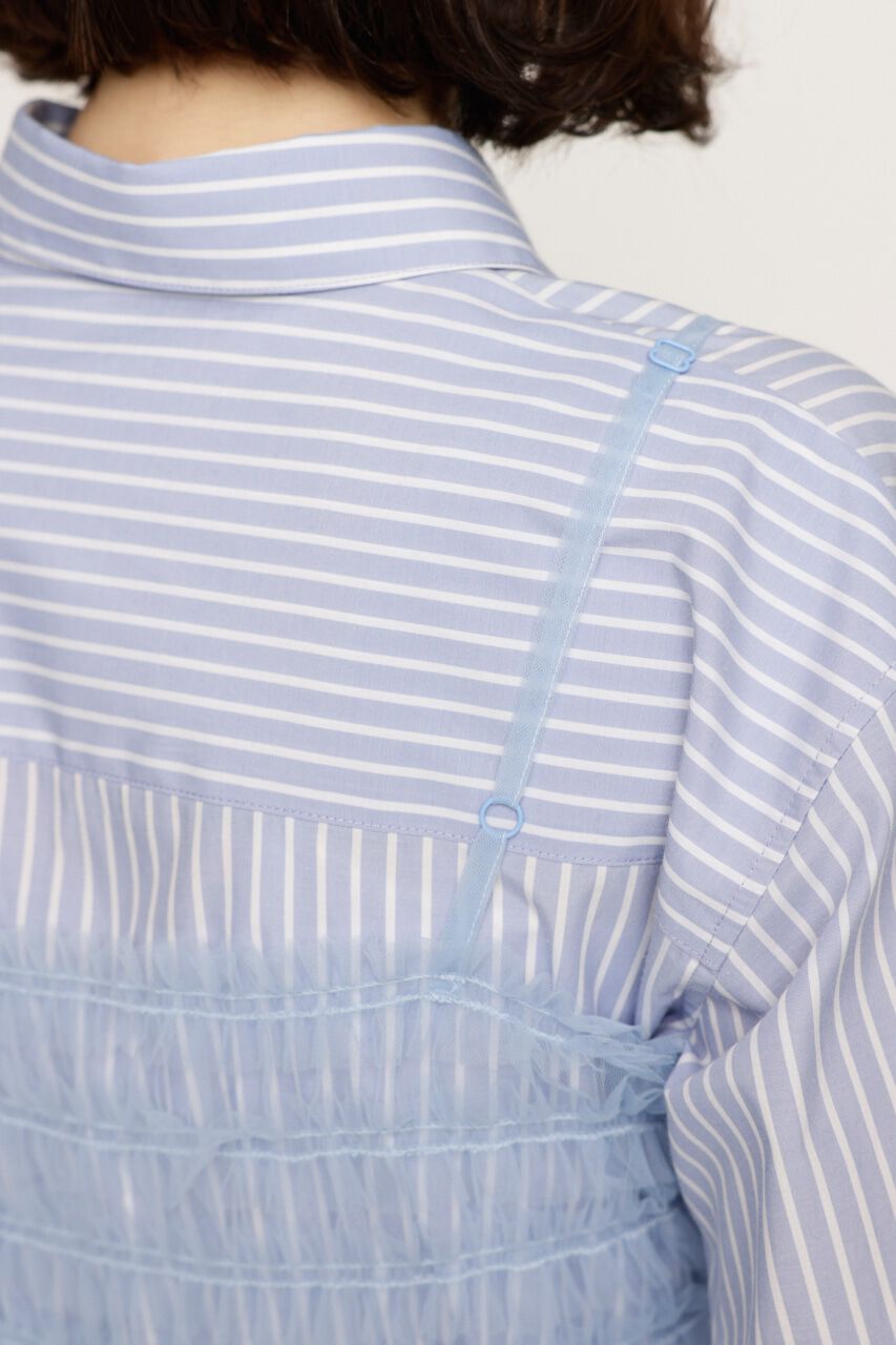 SLY「GATHER TULLE LACE SH 2P」|シャツ・ブラウス|