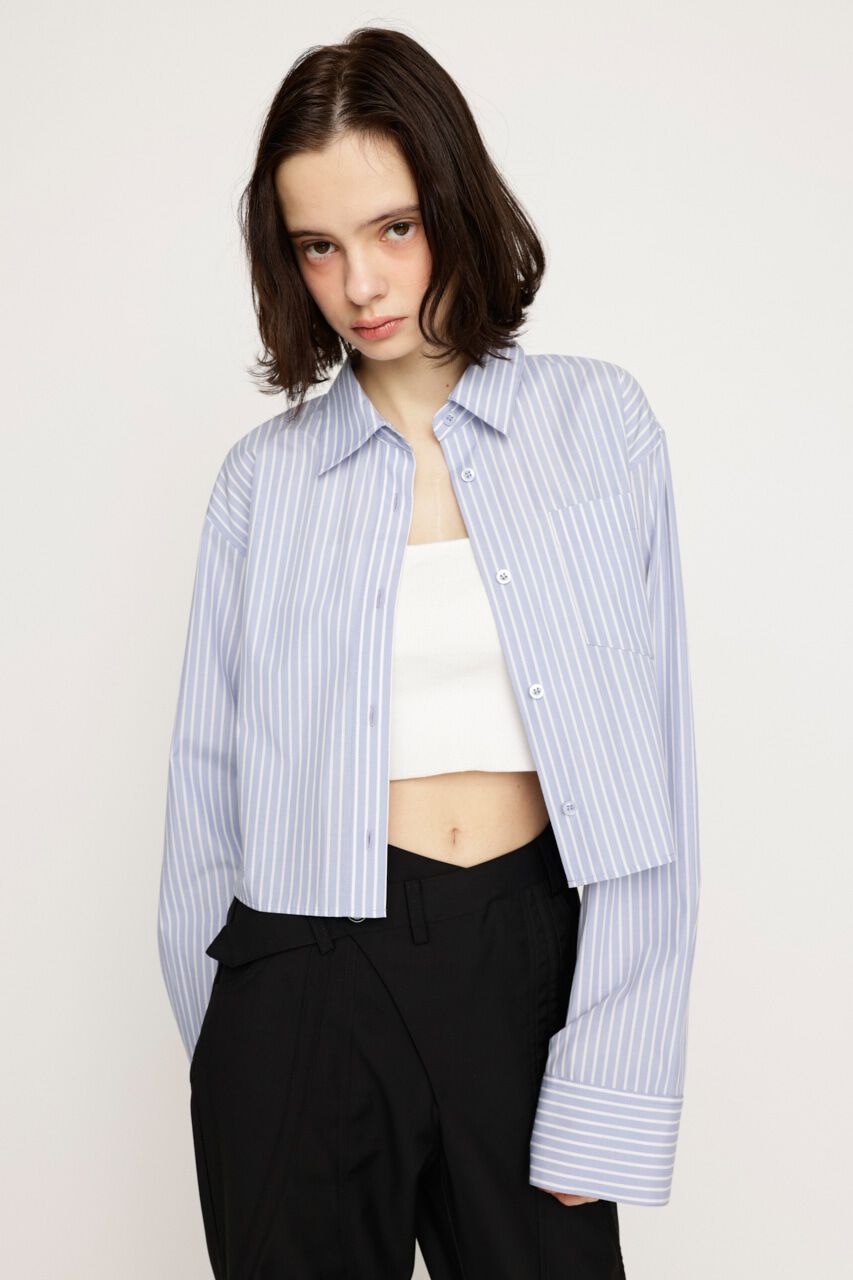 SLY「GATHER TULLE LACE SH 2P」|シャツ・ブラウス|