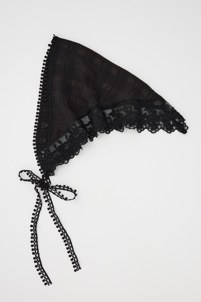 SLY「LACE EDGE スカーフ」|その他|BLK