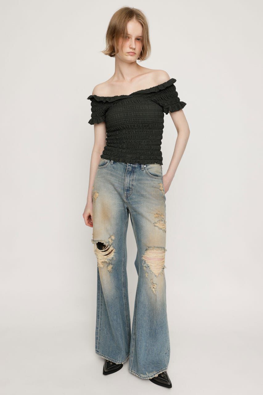 SLY「SHEER SHIRRING BUSTIER トップス」|その他|