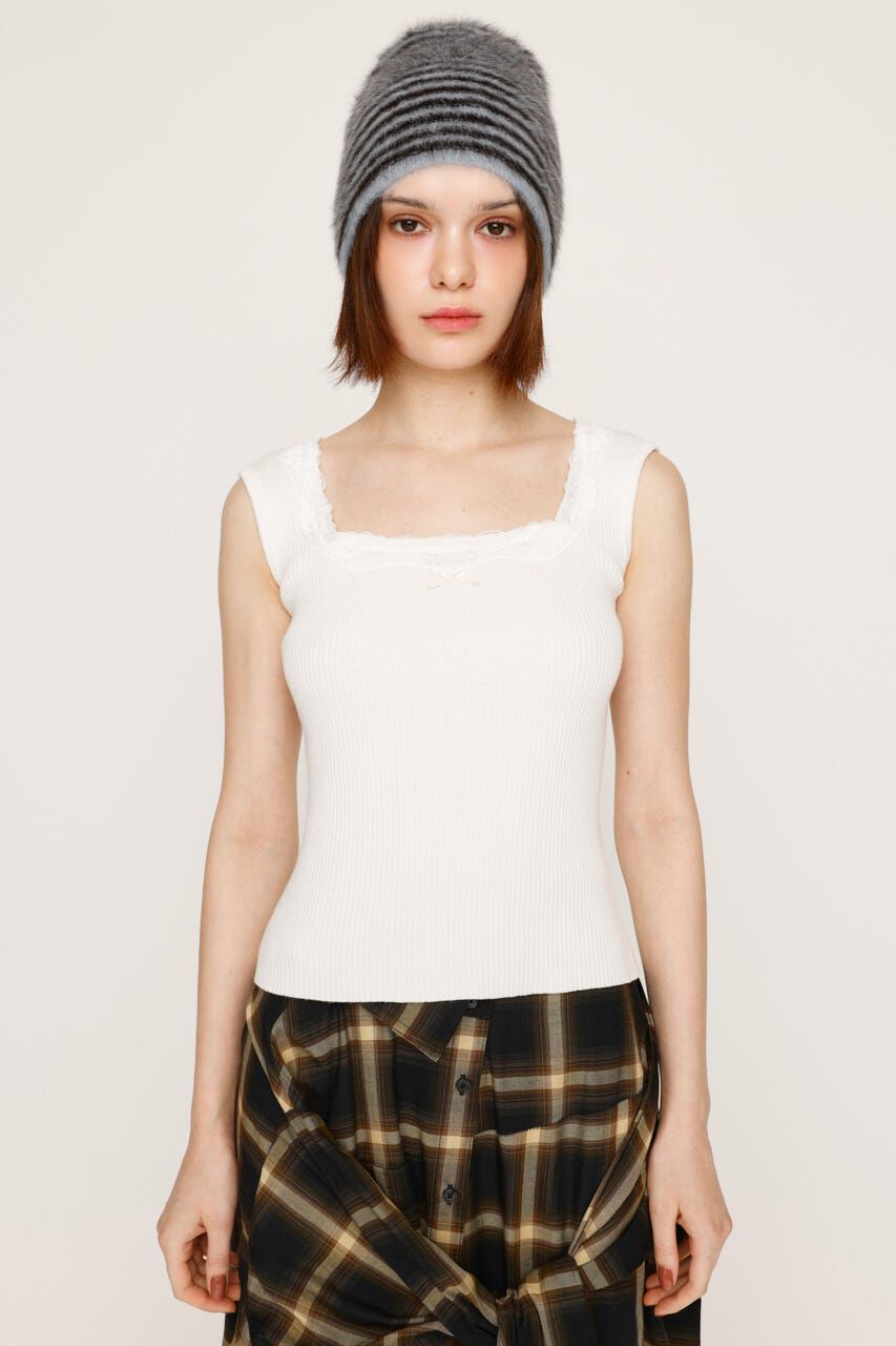 SLY「LACE DOCKING RIB TANK」|タンクトップ|