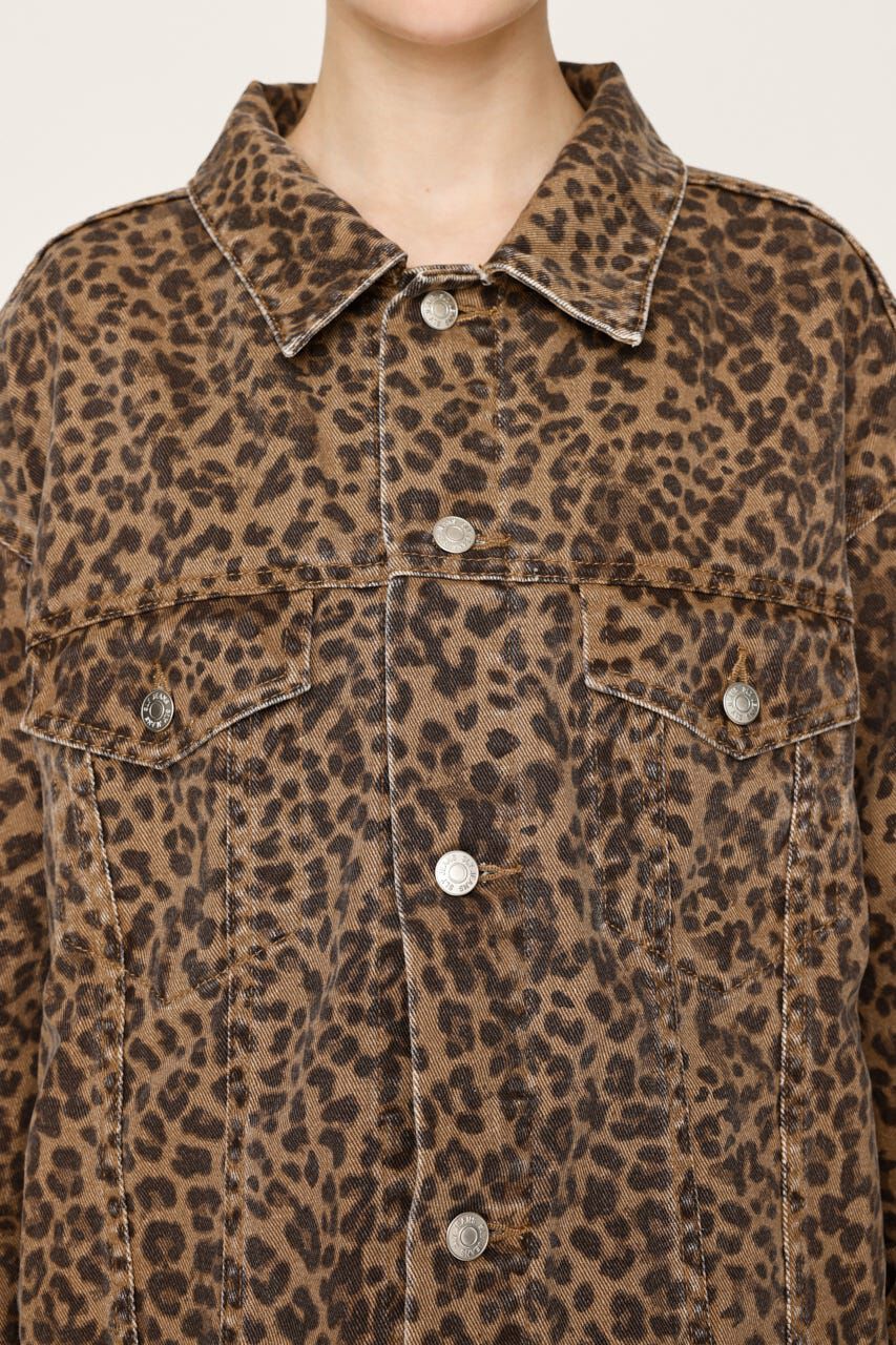 SLY「LEOPARD 4XL DENIM JK-D」|デニムジャケット|