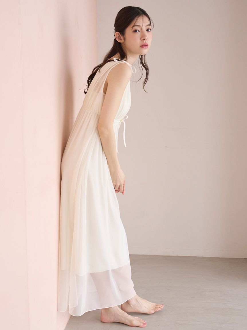 SNIDEL HOME「ナイトブラ付きチュールカットソーワンピース」|ルームウェア|