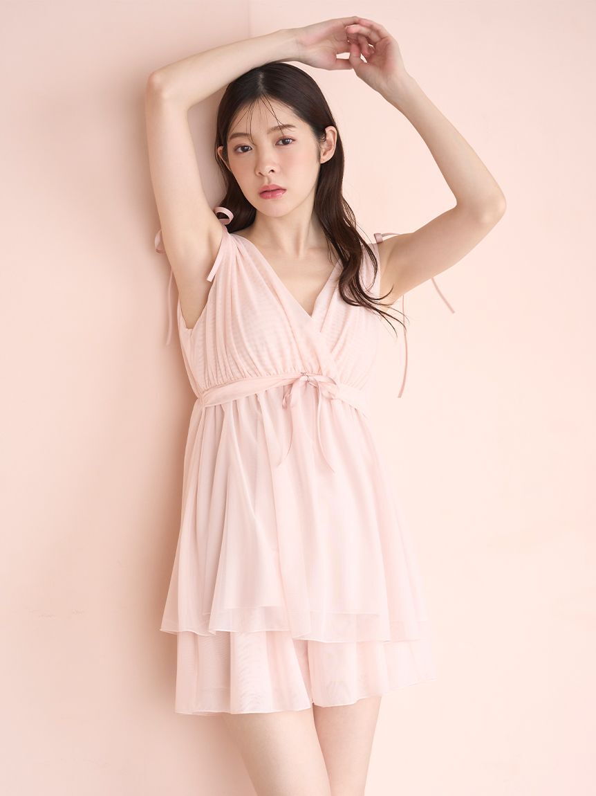 SNIDEL HOME「ナイトブラ付きチュールチュニックセットアップ」|ルームウェア|