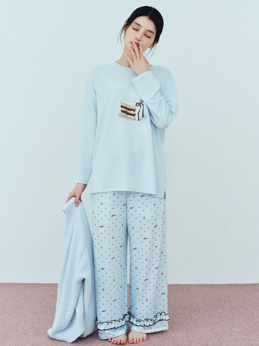 SNIDEL HOME「ケーキモチーフロングTシャツ」|ルームウェア|