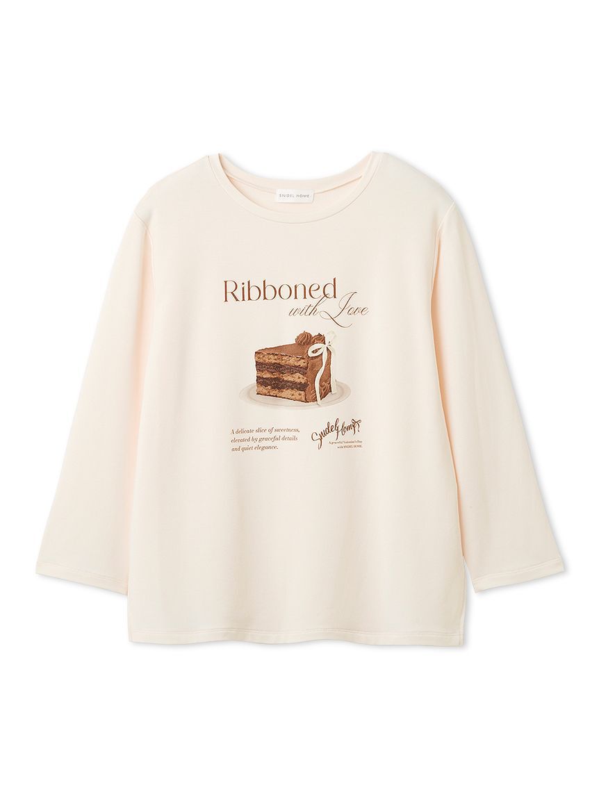 SNIDEL HOME「ケーキモチーフロングTシャツ」|ルームウェア|