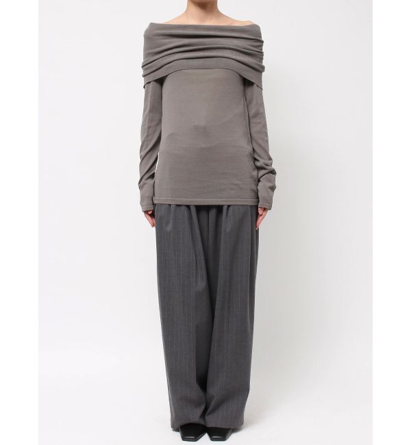 ELENDEEK「SHEER KNIT OFF SHOULDER」|ニット・セーター|