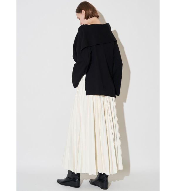 ELENDEEK「FAUX LEATHER PLEATS SK」|スカート|
