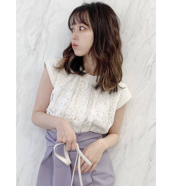 dazzlin「ウエストリブニットトップス」|ニット・セーター|