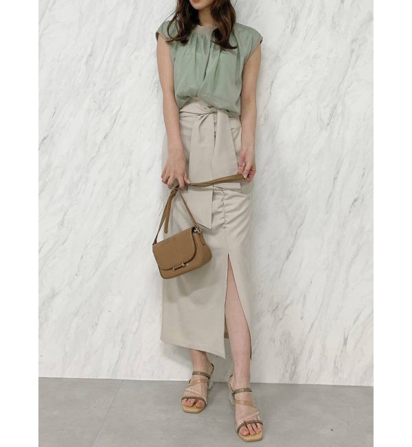 dazzlin「ウエストリブニットトップス」|ニット・セーター|