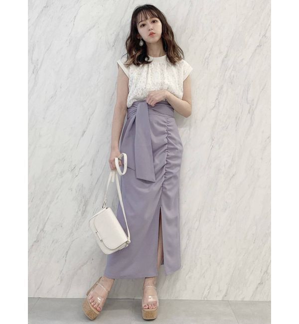 dazzlin「ウエストリブニットトップス」|ニット・セーター|