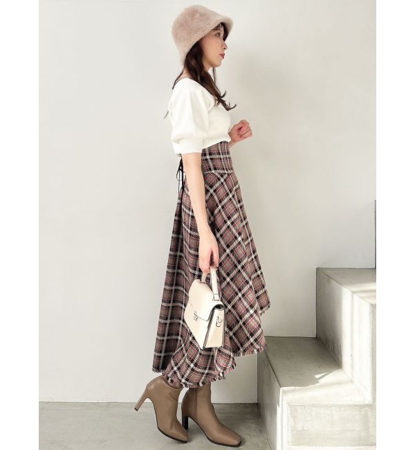 dazzlin「ZIPフリンジコルセットフレアスカート」|スカート|