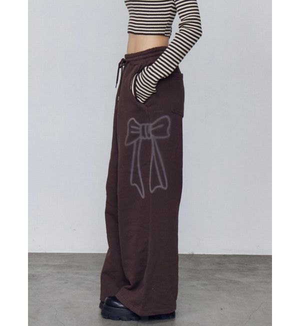 EMODA「リボングラフィックスウェットパンツ」|その他|