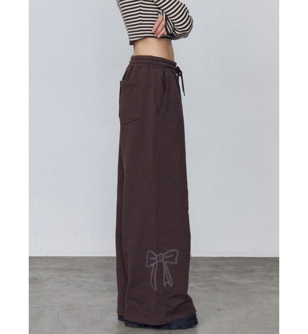 EMODA「リボングラフィックスウェットパンツ」|その他|